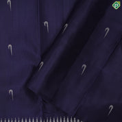 Indigo Blue With Silver Zari Butta and Border colourful Meena work butta trendy designer silk saree