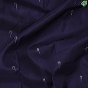 Indigo Blue With Silver Zari Butta and Border colourful Meena work butta trendy designer silk saree