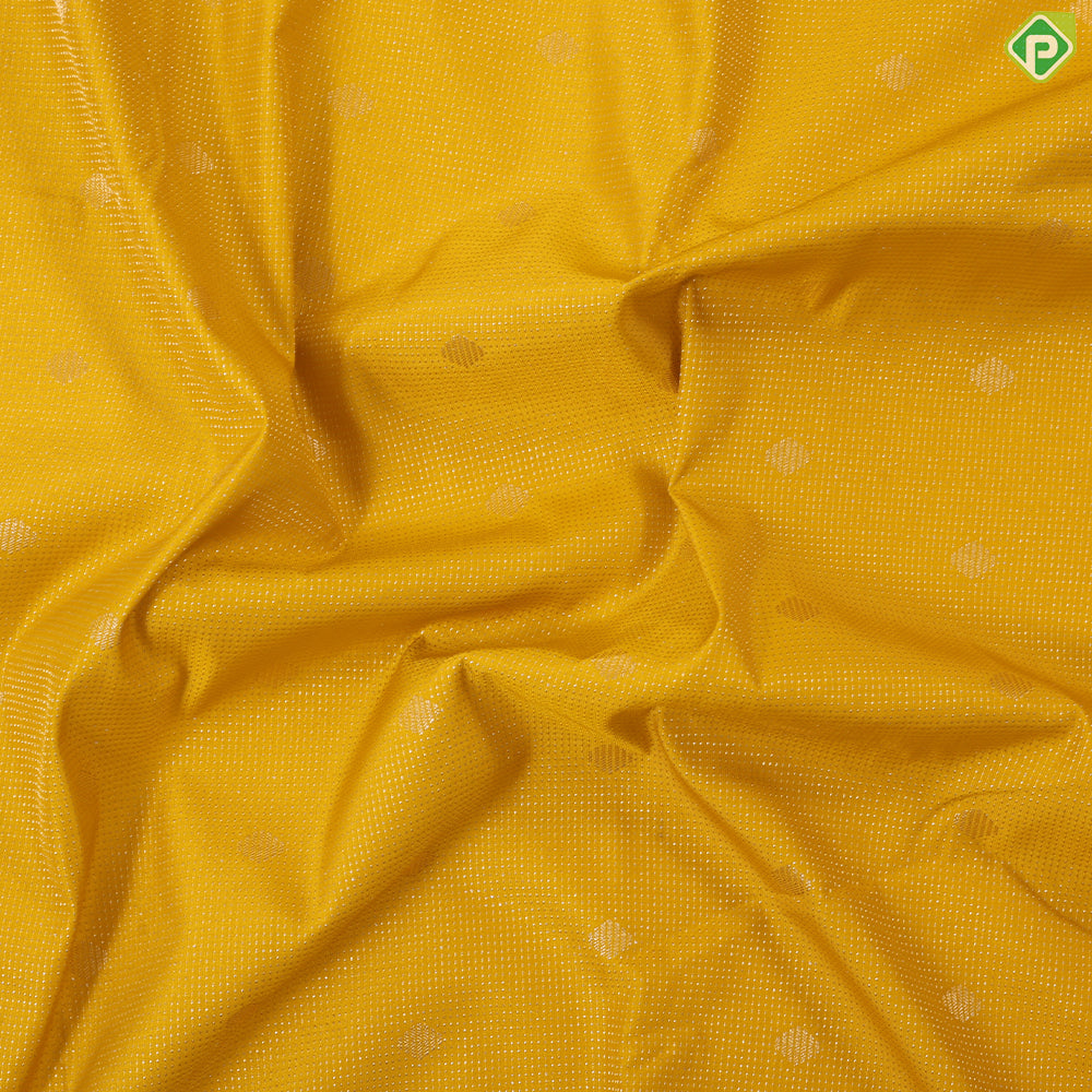 Lemon yellow vairaoosi and butta design rexona green rettapet border Art silk gift saree