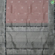 Onion Pink Silver Zari Rain Cloud And Amsterdam Building Inspired Trendy Designer Silk Saree