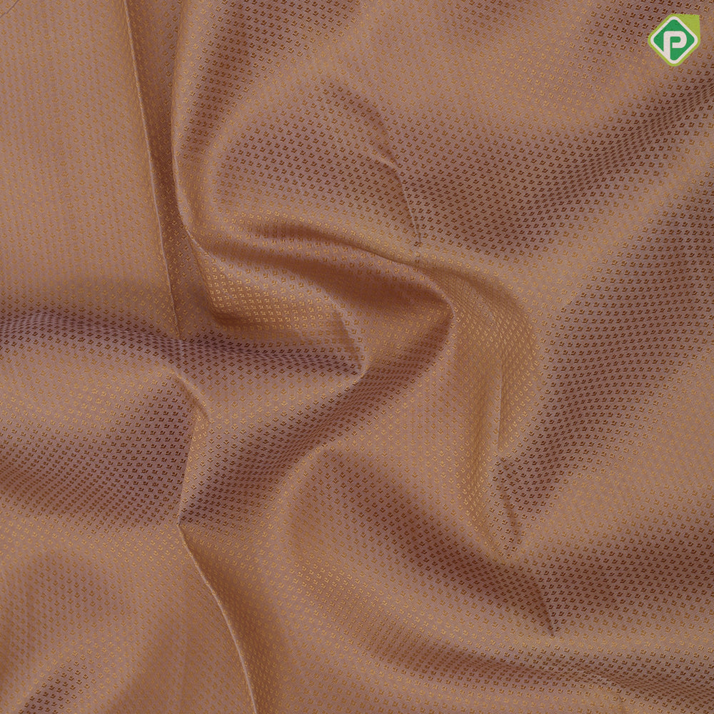 Light beige silk thread micro butta design rani pink gold zari fancy flower butta border traditional silk saree