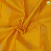 Mango yellow gold zari thilagam butta design violet gold zari mayikan border traditional silk saree