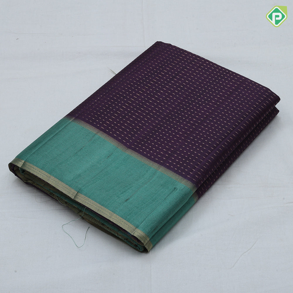 dark colors gold zari vairaoosi lines contrast plain rettapet edge border fancy cotton saree