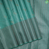 Rexsona Green Gold Zari With Self Color Border Tissue Traditional Silk Saree