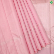 Peach Pink Gold Zari With Self Color Border traditional Silk Saree
