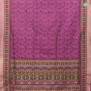 Magenta Pink Colour All Over Jamdhani Work Motifs Banarasi Silks Saree