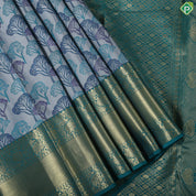 Orangish Pink With Gold Zari Floral Retta Pet Border Trendy Design Saree