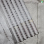Light Lavender Silver Thread Work Gold Zari Meena Work Border Fancy Trendy Silk Saree