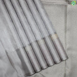 Light Lavender Silver Thread Work Gold Zari Meena Work Border Fancy Trendy Silk Saree