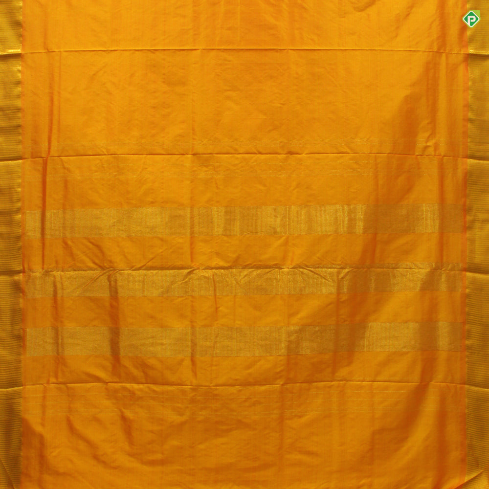 Mango Yellow Colour 10 Yards or Madisar Silks Saree