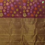 Onion Pink Colour Big Multi Colour Round Motifs Trendy Silks Saree