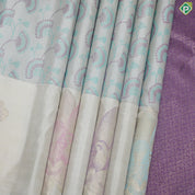 Sandal Wood Floral Design With Big Flower Motif Border Trendy Silk Saree
