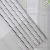 half white silver gold zari checks design beige plain silver gold zari flower butta border traditional silk saree