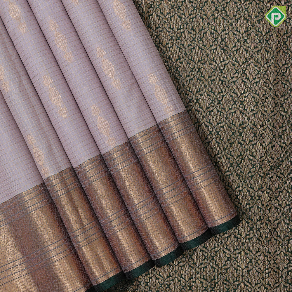 Beetroot Gold Zari Vairaoosi Checks Jimikki Design Rexsona Green Mayilkan Border Design Traditional Silk Saree
