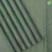 Mose green with neem zari geometrical shapes design self colour rangoli border self weaved silk saree