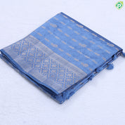 Pink gold zari Beads Lines design Self gold zari diamond rangoli border fancy chiffon saree