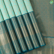 Rexona green gold zari grand floral peacock green border grand brocade bridal silk saree