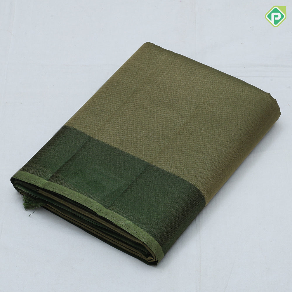 Single color tissue design self color border fancy cotton saree