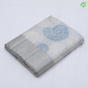 creamy color fancy design self zari plain border fancy cotton saree