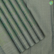 Olive Green Neem Zari Check Floral Design Self Colour Ruthracham Border Design Grand Silk Saree