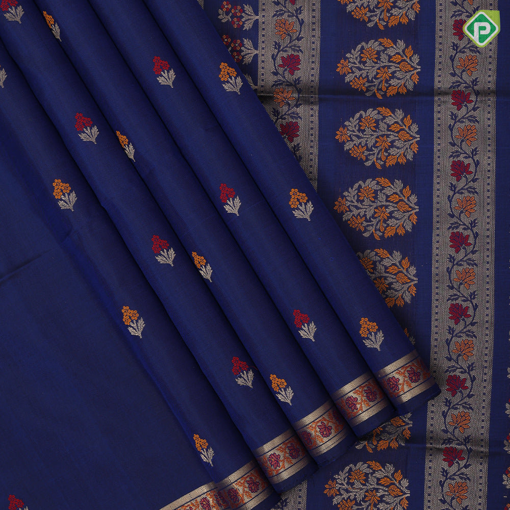grape brown gold zari meena work butta design self color meena work rangoli border soft silk saree