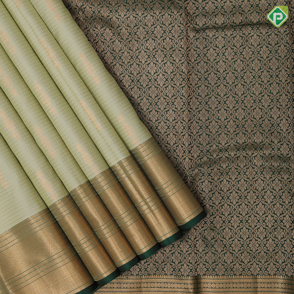 Beetroot Gold Zari Vairaoosi Checks Jimikki Design Rexsona Green Mayilkan Border Design Traditional Silk Saree