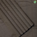Black Colour Gold Zari Zig Zag Design Border Less Luxury Black Silk Saree