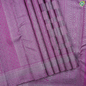 Purple With Neem Zari Contemporary Design Self Colour Trendy Designer Silk Saree