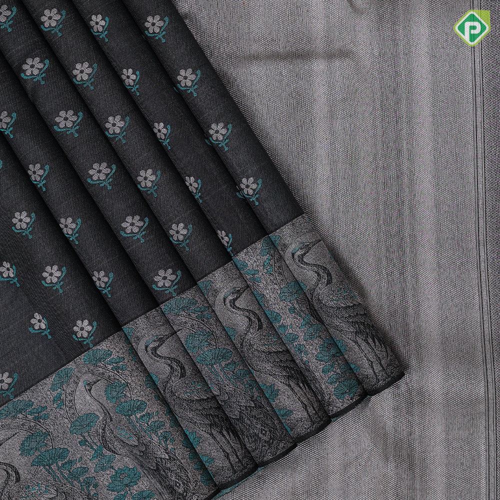 Luxury Black Silk