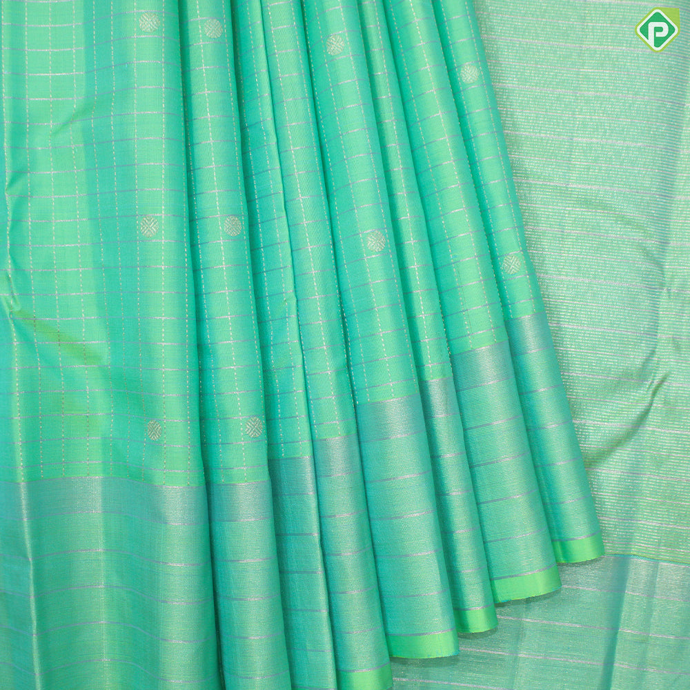 Rexsona Green Gold Zari With Self Colour Border Traditional Silk Saree