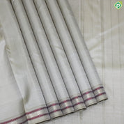 Off-White Color Gold Zari With Small Thread And Gold Maylkan Design Traditional Silk Saree