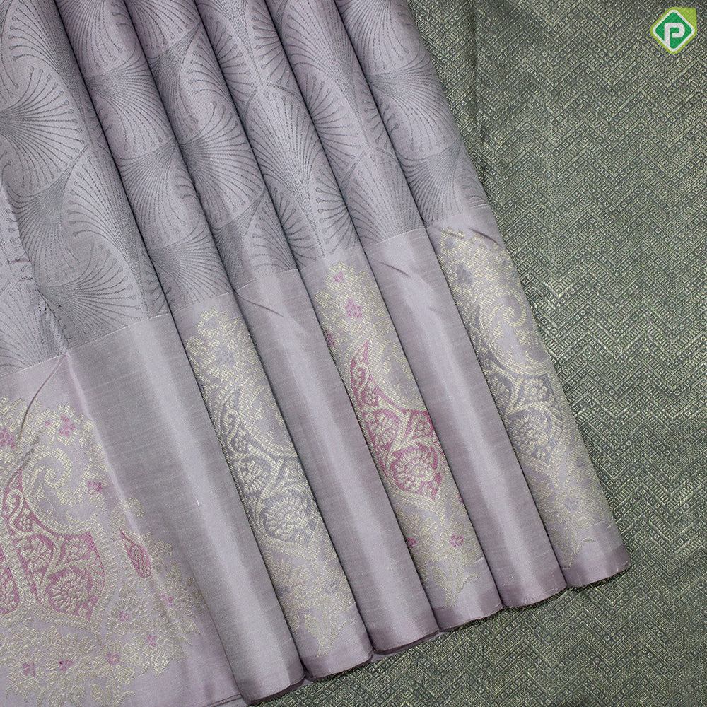 Baby Pink Thread Work Gold Zari Trendy Motif Fancy Trendy Silk Saree