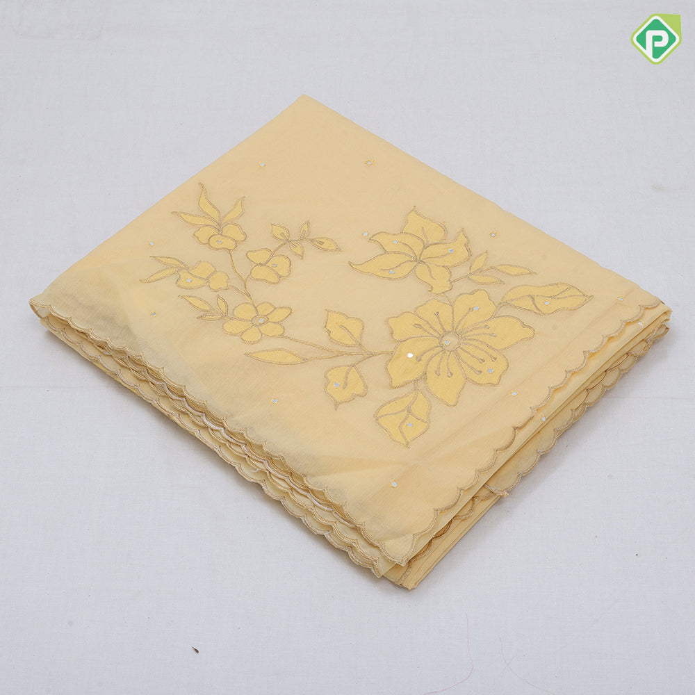 Trendy Colour Flower Floral Design Edge Weave Border Design Trendy Fancy Cotton Saree