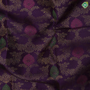 Purple blue gold zari meena work grand creeper design rani red gold zari mayilkan fancy floral border grand bridal silk saree