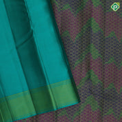 Multi Colour Vankey Floral Design Rexsona Green Thread Weave Border Design Trendy Silk Saree