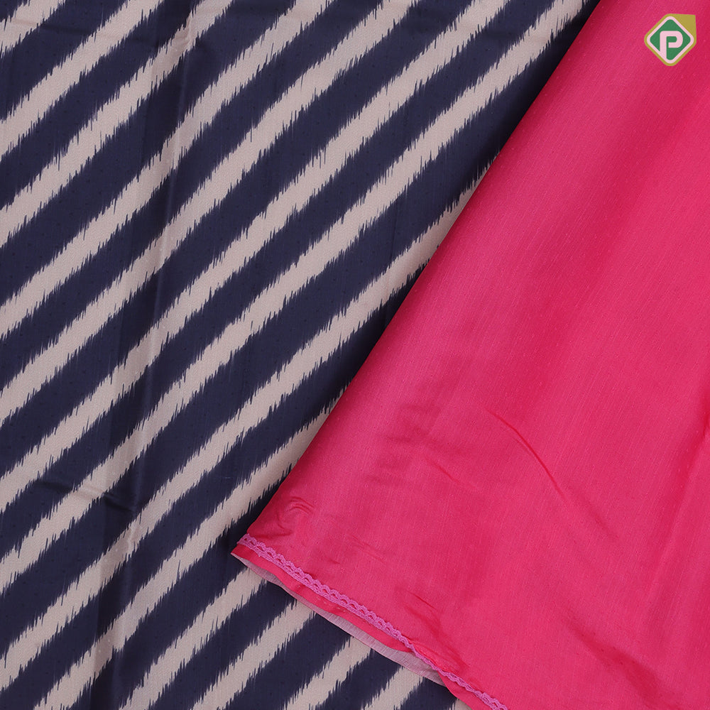 Black base beige color zebra cross lines contrast base multi color embroidered cut work border fancy dola silk saree