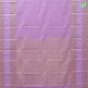 Lavender with gold zari vairaoosi checks butta design self gold zari retta pett border traditional silk saree