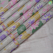 Silver zari by zari meena work design self zari by zari weaved pythonic border exclusive signature silk saree