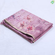 Army green base twitter bird and floral design zari edge fancy cotton saree