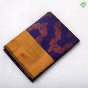 dark color base grand zari necklace design rangoli border trending fancy saree
