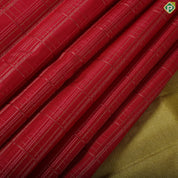 Rani Pink Gold Zari Kattam design contrast florescent green multi line meena work border traditional silk saree