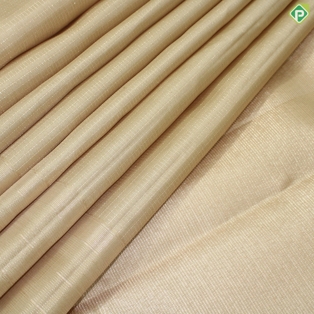 Beige Color Gold Zari With Self Color Traditional Silk Saree