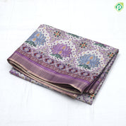 Fancy lotus digital printed Self multi designed border trending fancy Saree