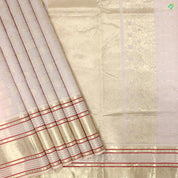 Baby Pink With Silver Zari Checked Peacock Chakram Motifs Kuppadam Silk Cotton Sarees