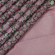 olive green silver gold zari by zari grand floral meena work lavender pink gold zari elephant border tissue silk saree