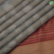 Antique gold sage green subtle cloud motifs gold tissue weave vintage floral tulip border European tulip inspired signature silk saree