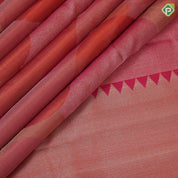 Pink shades with Orange Bubble Design Tissue weaved silk saree