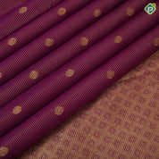 Dark Pink Gold Zari Vairaoosi Flower Motif Self Colour Mango Peacock Border Design Traditional Silk Saree