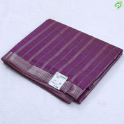 Peacock blue silver zari stripes and border trendy fancy chiffon saree