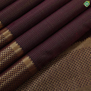 Beetroot pink gold zari vairaoosi design self gold zari mayilkan border 9 yards silk saree